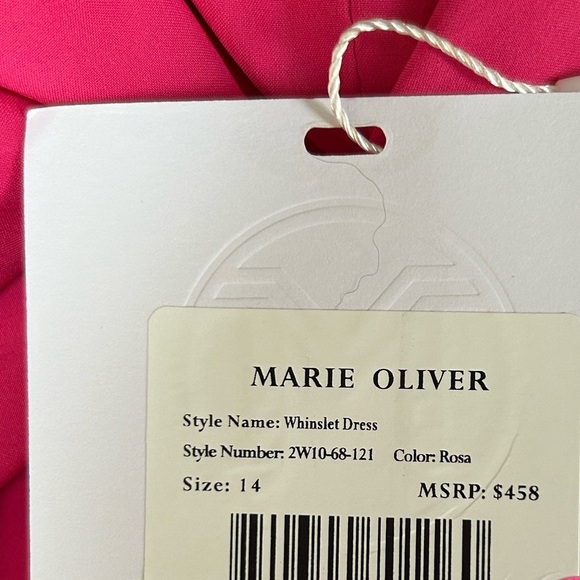 NWT Marie Oliver Rosa Pink Tie Back Whinslet Maxi Dress Sz 14 - Picture 11 of 14